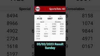 4d Result Toto 4d Malaysia lottery result today #sportstoto #4dresult #malaysialottery