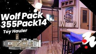 Tour the 2023 Wolf Pack 355PACK14  Toy Hauler