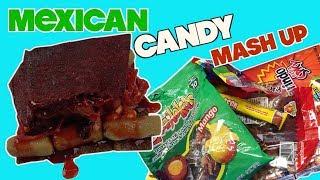 Mexican Candy MashUp - Making A Giant Size Candy Sandwich Using Candy From Mexico | Nextraker