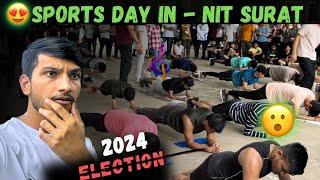 Freshers EnjoyedSports Day 2024 | #trending #sports #minivlog #plank #freshers #nitsurat #nss