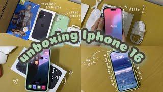 Unboxing IPhone 16 with me ️  unboxing vlog  