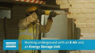 Working underground with an E-Air and an Energy Storage System