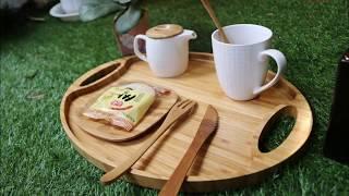 Oval Bamboo Tray