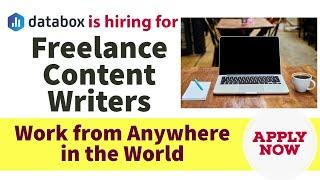 Databox is hiring for Freelance Content Writers - Work from Anywhere in the World