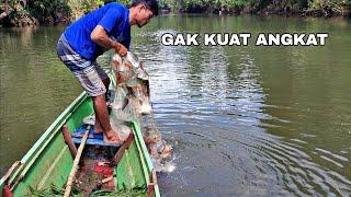 BAHAGIANYA JALA IKAN BISA DAPAT IKAN SEBANYAK INI 