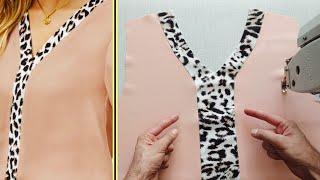 ️ V neck sewing tricks and secrets worth knowing  Tailor Nour 