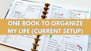 One Book To Organize My Life: Current Setup #onebooktoorganizemylife #plannersetup #tom90planner