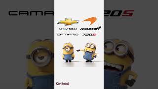 chevrolet Camaro VS  Mclaren 720s tiktok compilation minions style#tiktok #funny #foryou #trending