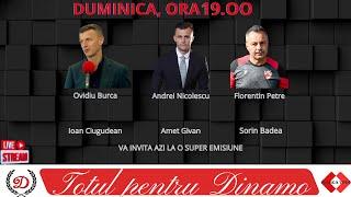  DUMINICĂ, ora 1️⃣9️⃣ -  "Totul pentru Dinamo!" - LiVE