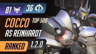 [Rating:81] EnVyUs Cocco as Reinhardt on Watchpoint Gibraltar Escort / Ranked Gameplay 1.2.0