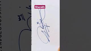 Sharukh |#signature #calligraphy #shorts #viral #art #artist #trending #handwriting #viralvideo #pen