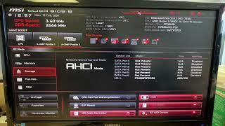 MSI B550 bios setup for windows 10.