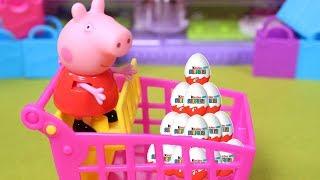  PEPPA PIG  Peppa y George hacen una super compra en el supermercado | Peppa pig en español