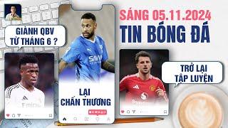 TIN BÓNG ĐÁ 5/11: REAL GIÀNH BÓNG VÀNG TỪ THÁNG 6 ? NEYMAR LẠI CHẤN THƯƠNG, MOUNT TRỞ LẠI TẬP LUYỆN