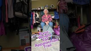 Appalachian Trail LASH Base Weight +Final Weight #shorts