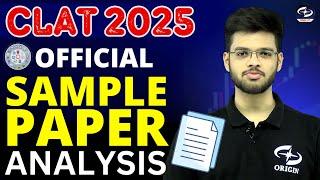 CLAT 2025 Sample Paper - 1 Analysis | clat exam preparation | Origin CLAT | Abhyuday Pandey