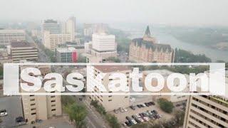 Drone Saskatoon, Canada | Saskatchewan | South Saskatchewan River | The Prairie Lily