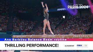 Ana Barbosu SENSATIONAL Balance Beam routine   | Paris 2024 Olympics | #Paris2024