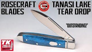 RoseCraft Blades Tanasi Lake Tear Drop Pocket Knife RCT017 @RoseCraftBlades