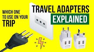 TRAVEL ADAPTERS and Power PLUGS explained | World Travel Tips