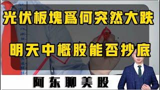 光伏版块莫名其妙大跌！中概股高開低走，明天能否继续抄底买入呢？特朗普概念出现了一个不好的信号，近期要高度重视！|中概股|美股|股票投资|