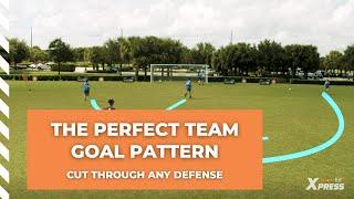 Soccer Pass, Cross & Finish Drill Tutorial | The Perfect Team Goal Pattern