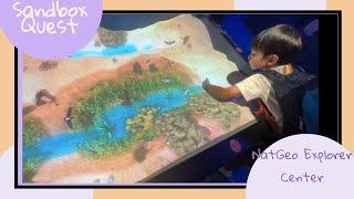 "Travis' Sandbox Quest at NatGeo Explorer Center  #FamilyFun #TechAdventure"**Description:**