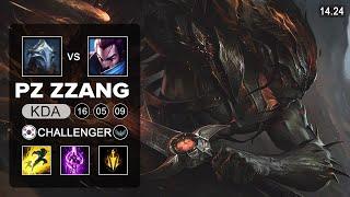 PzZZang Yasuo vs Viktor Mid - KR Challenger - Patch 14.24 Season 14