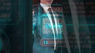 Data analysis and virtual projection of animated infographics.