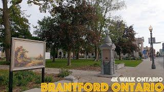 Downtown Brantford Ontario (October 2021): 4K Slow Walk Toronto & Ontario, Canada