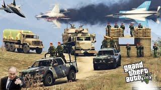 Russian jets Attack on Ukraine Military Convoy | Russia vs Ukraine War - GTA 5