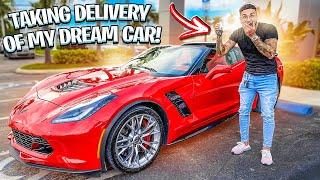 FINALLY PICKING UP MY DREAM CAR ! ( CORVETTE Z06 ) | BRAAP VLOGS