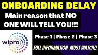 Main reason for Wipro onboarding delay | Elite Phase 1 2 3 ? | All doubts CLEARED