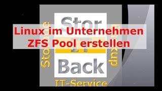 ZFS Pool erstellen - Linux im Unternehmen