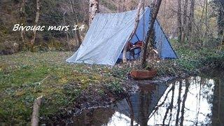 Bivouac bushcraft Solo : 4 nuits dans la vallée d'Azergues. bushcraft overnight : BBN