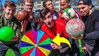 ULTIMATIVE GLÜCKSRAD BÄLLE FUßBALL CHALLENGE!!!