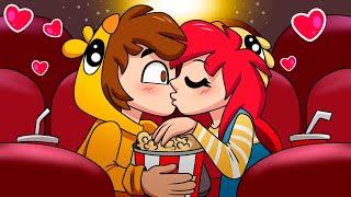 ¡PatOni Y Patita SE BESAN en el CINE!  NOS volvemos NOVIOS en MINECRAFT ROLEPLAY 