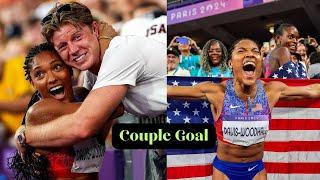 Emotional Viral Celebration of Tara Davis-Woodhall with Husband Hunter for Gold in Olympics 2024