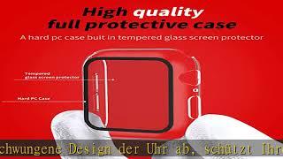 Uluck 2er-Pack transparente Hartschalen-Displayschutzfolie für Apple Watch, kompatibel mit Apple Wa