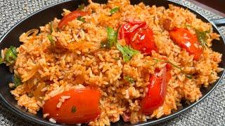 Tomato Fried Rice Recipe | Tomato Rice | Tomato Pulao | Easy Breakfast Recipe