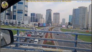 Dubai Morning Drive- from Al Nahda to Deira on 19th Dec2024