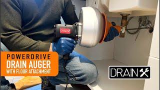 Drainx PowerDrive Electric Drain Cleaning Machine, 1/4" Cable | Introduction Video