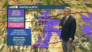 Winter Advisory Warnings for the weekend! - Friday, January 3