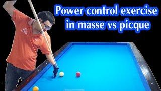 Dzungscor - BIDA ONLINE 당구 Power control exercise in masse & picque - Tập lực masse & Picke đảo góc