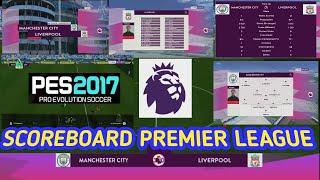 PES 2017 Scoreboard Premier League Mod  Season 2022-2023