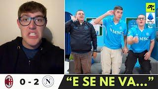 MILAN NAPOLI 0 2 | MILANISTI DISTRUTTI E NAPOLETANI IN FESTA: “ZITTI TUTTI ORA…” | TIFOSIAMO