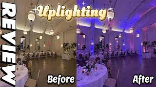 Review - uplighting before and after!