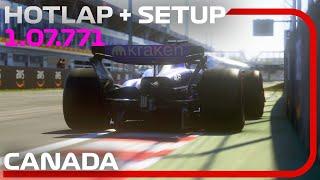 F1 24 CANADA Hotlap + Setup (1:07.771) - 42th Worldwide Ranking 