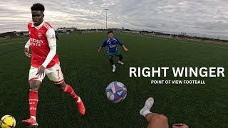 RIGHT WINGER POINT OF VIEW FOOTBALL I POV FOOTBALL