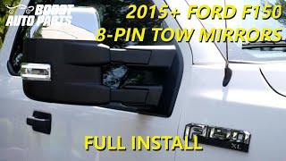 Full Tow Mirror Install: (2015+) Ford F150 8-Pin Mirrors - Boost Auto Parts